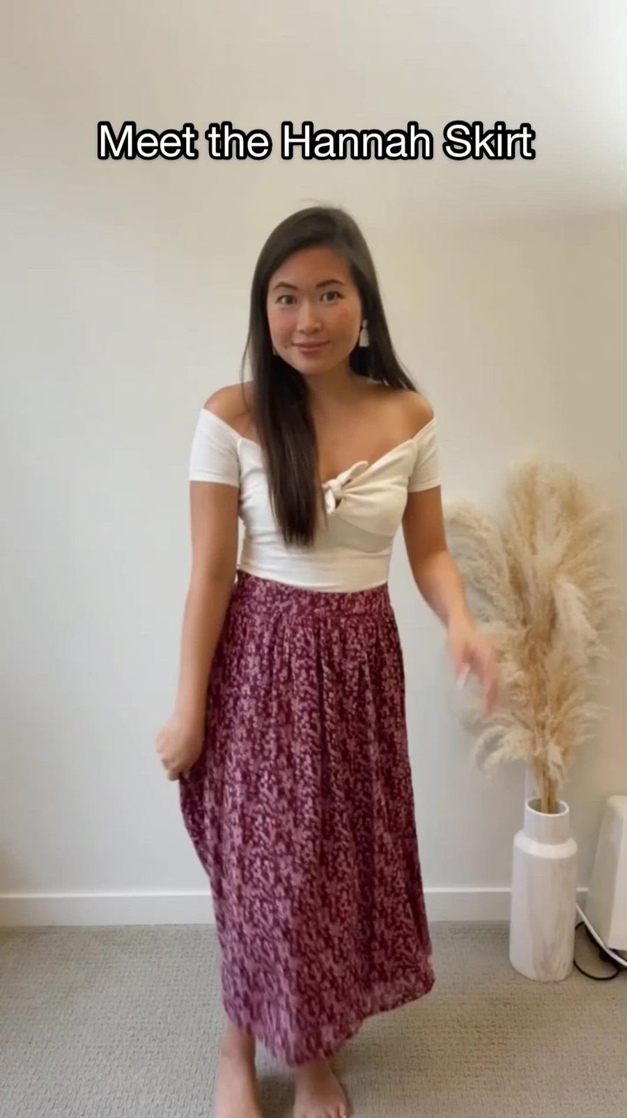 Hannah Skirt in Cherry