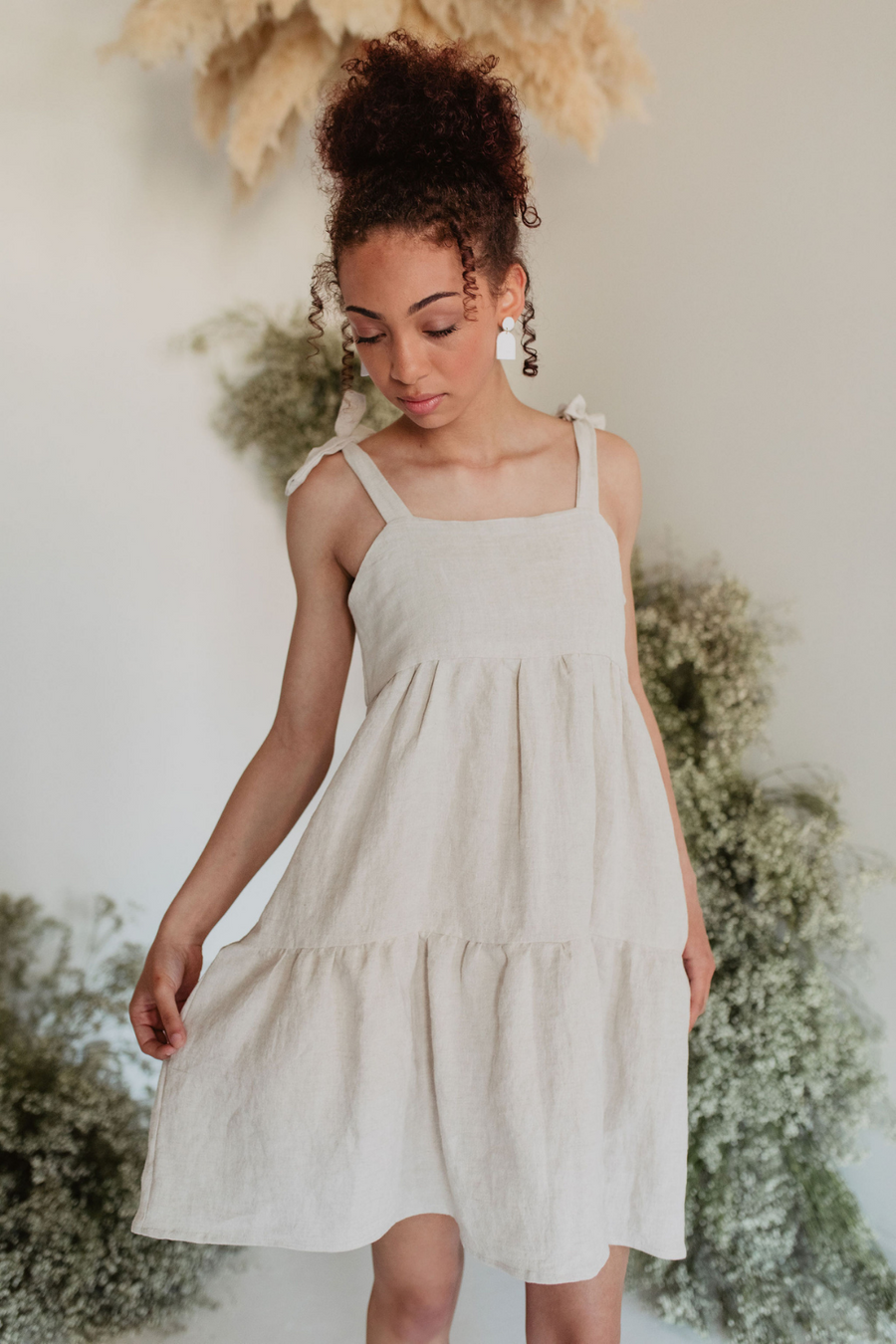 Lily Dress in Oatmeal