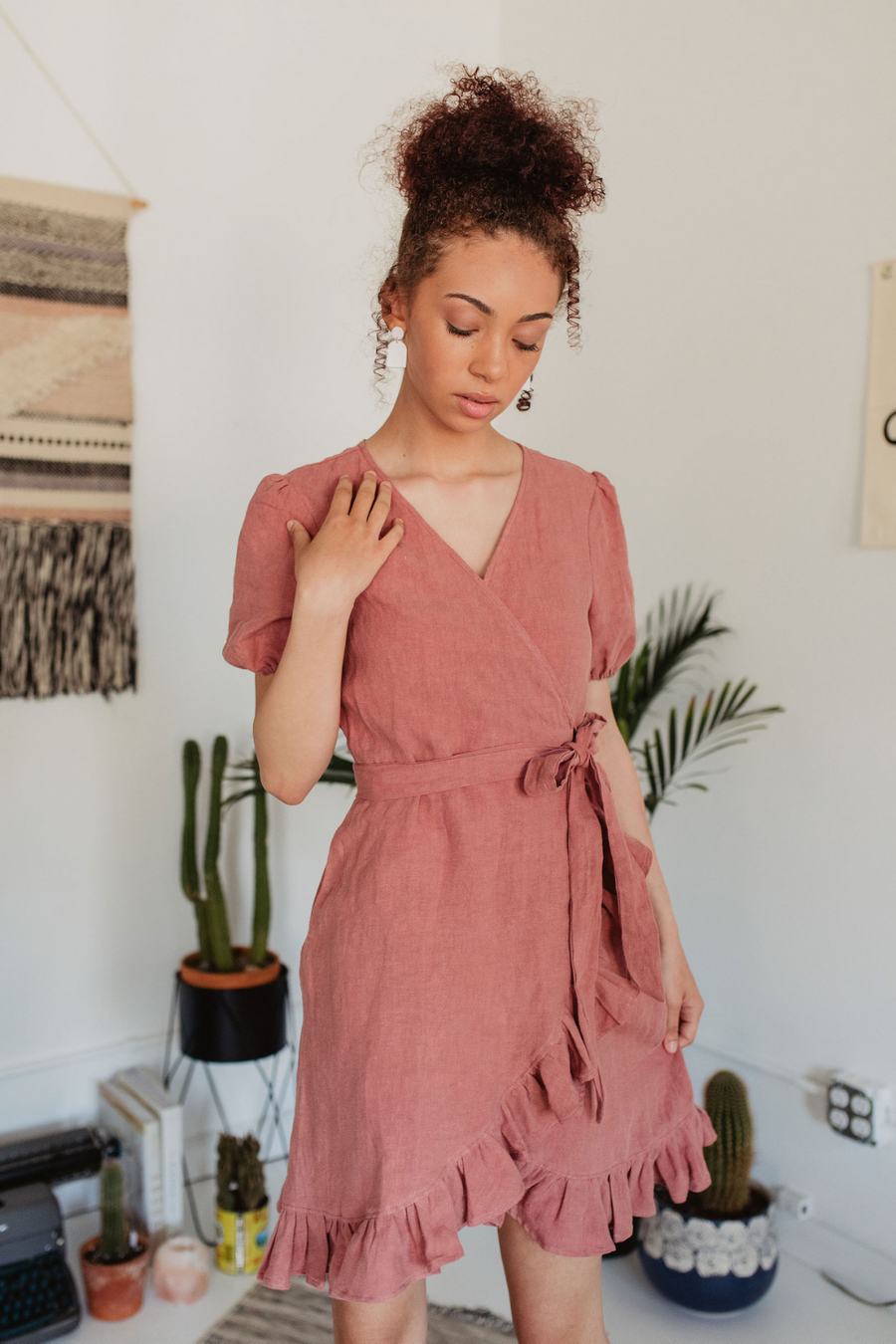 Emma Dress in Rosewood