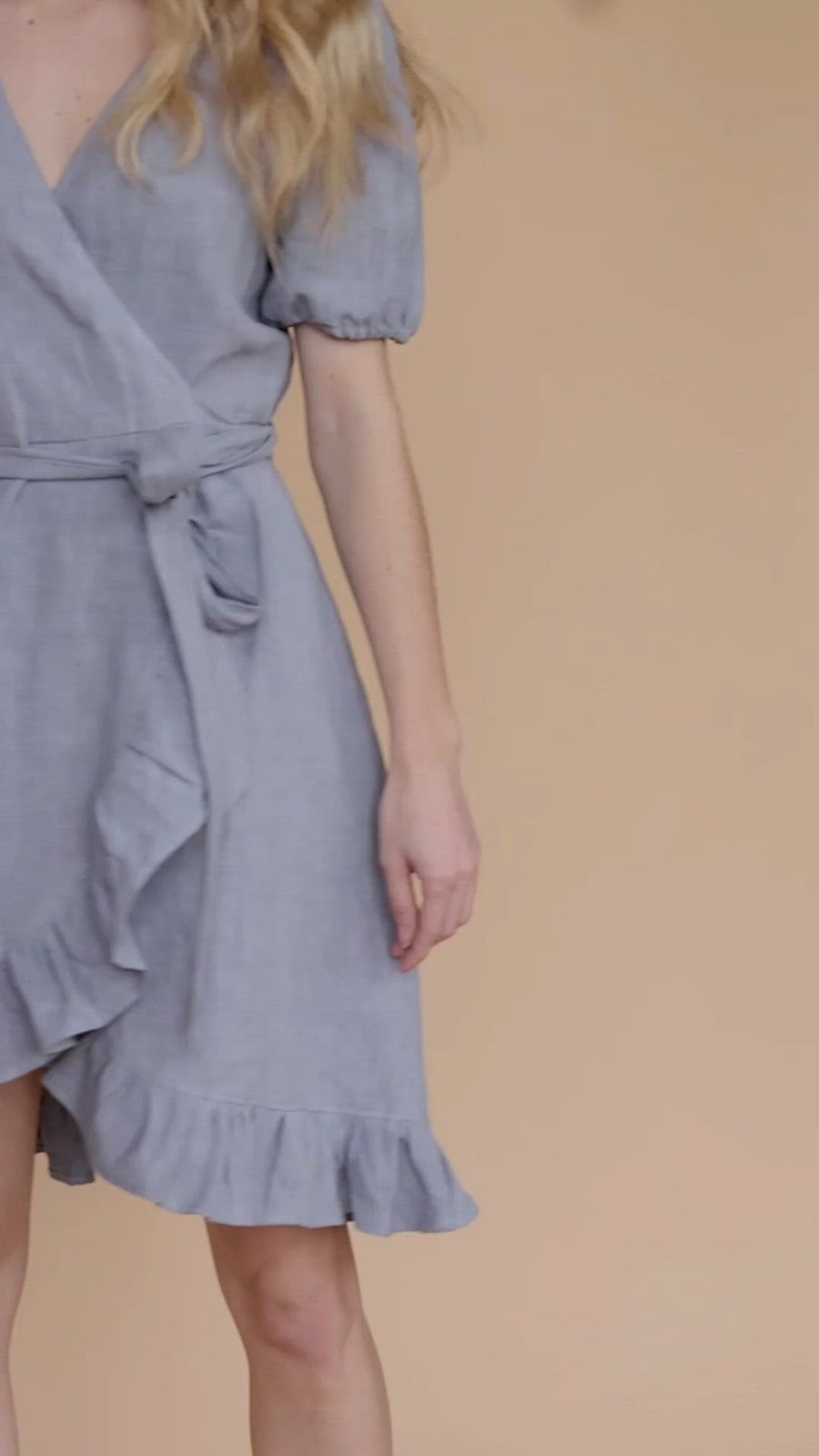 Emma Dress in Oatmeal