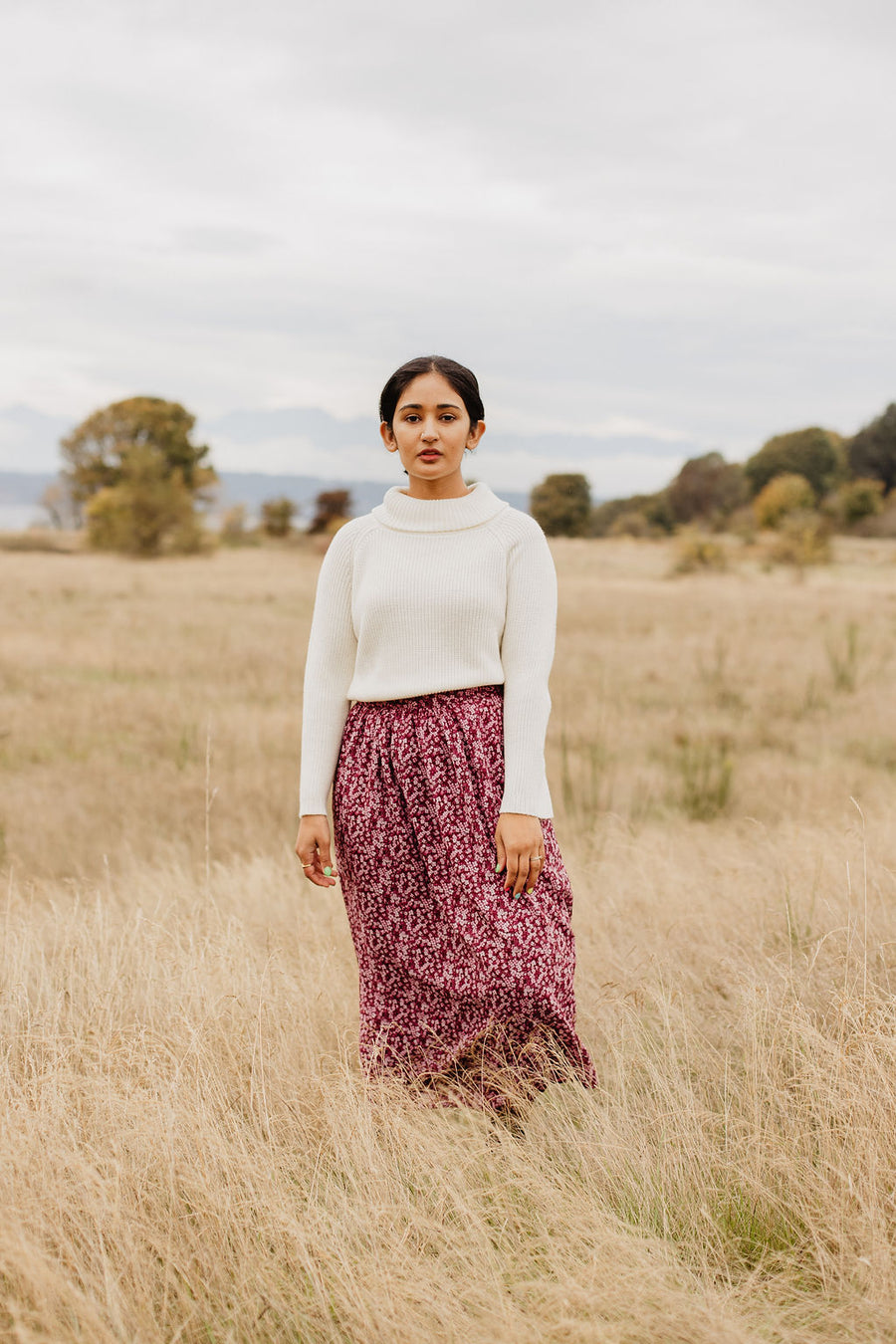 Hannah Skirt in Cherry