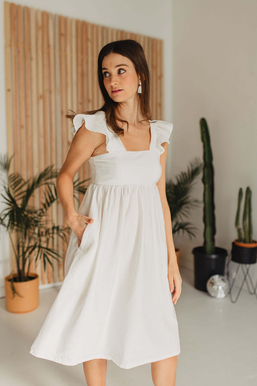 Sofia Dress in Ivory